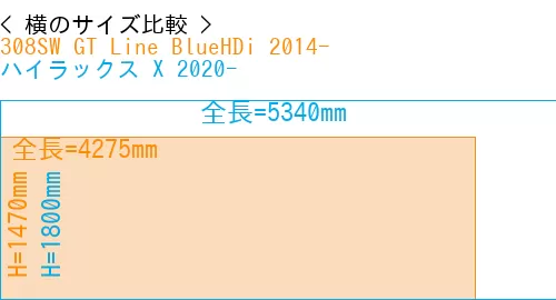 #308SW GT Line BlueHDi 2014- + ハイラックス X 2020-